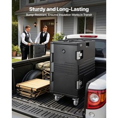 Uimoso 127Qt Insulated Food Pan Carrier Hot Box Food Warmer With Wheels