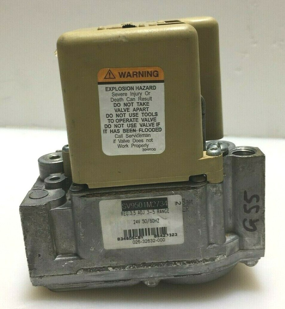 Honeywell SV9501M2734 SmartValve Furnace gas valve 025-32632-000 used #G55