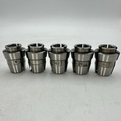 Lot of 5 Sandvik Coromant C6 Collets 0625, – All Same Size – 1 Unknown