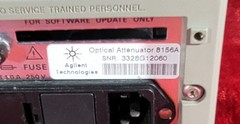 Agilent 8156A Optical Attenuator 1310/1550nm SM Option 100 – Powers On