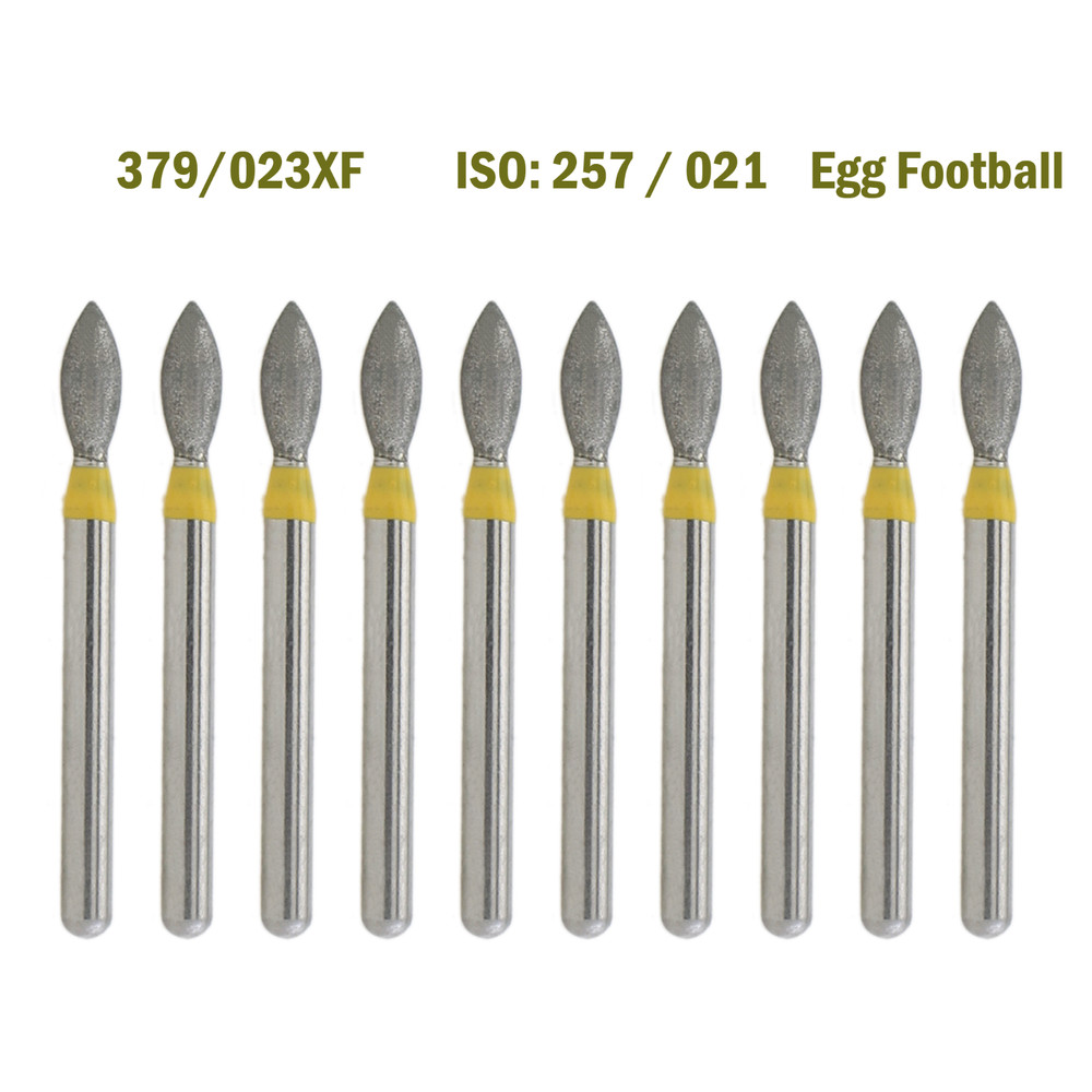 Dental FG Diamond Burs 379-023XF Egg Football Super Fine High Speed Bur
