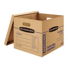 Bankers Box Medium Classic Moving 10 Pack, 10 Pack of Boxes, Brown
