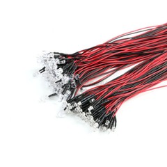 Pre-Wired LEDs Prewired Resistor 3mm/5mm Ultra Bright : 5V ~ 12V Various Colours