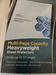 Clear High-Capacity Sheet Protectors Hold 50 Sheets HW 25 Pages Avery 74171