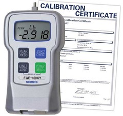 SHIMPO FGE-100XY Digital Force Gauge 100lb/50.00kg/500.0N,