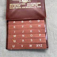 Vintage Address Book Heritage Tours Travel New Braunfels TX Founding Family Desc