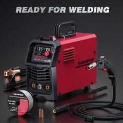 ARCCAPTAIN MIG Welder 135A 3-in-1 Flux Core Gasless MIG/Lift TIG/Stick LED 110V