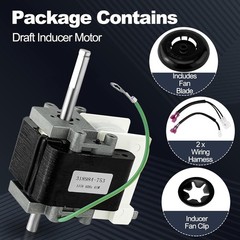 Furnace Inducer Draft Motor Replacement – Compatible with Multiple Brands