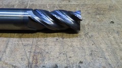 Widia Hanita Varimill 4fl carbide endmill .710″ R.03 REGRIND from 3/4″x4″ AlTiN