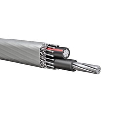 6-6-6 Aluminum SEU Service Entrance Cable PVC Jacket Gray 600V