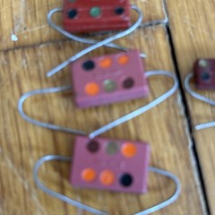 Vintage Mixed Lot Domino Style Mica Capacitors approx 10 pcs various values