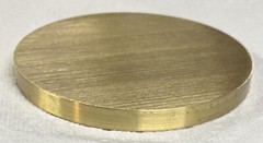 2-1/2” DIAMETER BRASS BAR DISC 3/16” LONG🇺🇸2.500” ROUND 360 BRASS MADE IN USA!