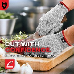Premium Cut Resistant Gloves Food Grade — 100% Food Safe — Level 5 Meat Cutti…