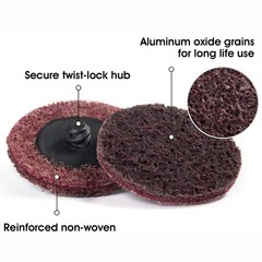 50PCS 2″ Quick Change Surface Conditioning Sanding Discs R Type Medium Grit US