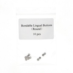 US Dental Orthodontic Metal Lingual Button Bondable Round Mesh Base 10Pcs/Pack