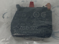 Square D Telemecanique ZBE102 35564 1-NC Contact Block Black Lot of 3