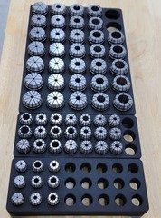ER16 ER20 ER25 ER32 Collet Organizer Tray CNC Machine Shop Storage Holder