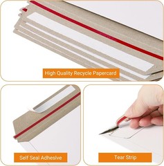 25-500 Flat Photo Mailers 6.5″x4.5″ Document Cardboard Envelope Self Seal Mailer