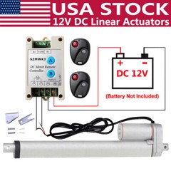 1500N 12V DC Linear Actuator Electric Motor + Brackets + Wireless Controller Kit