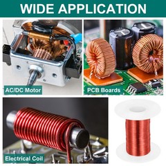 38 AWG Magnet Wire 2 oz Magnetic Coil Wire 155C(311F), Red,White