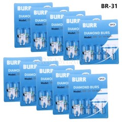 100 Types Dental FG Diamond Burs For High Speed Handpiece Friction Grip 50pcs