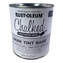 RUST-OLEUM Chalked Ulta Matte Dark Tint Base w/ One Coat Coverage 29 FL OZ NEW