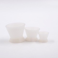 3 Pcs Dental Silicone Dappen Dish Mixing Cup Acrylic No-Stick Flexible Bowl