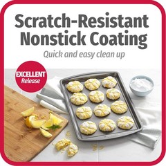 GoodCook Nonstick Carbon Steel Baking Sheet Cookie Pan Set 13×9 3 Pack