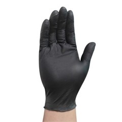 Marvel 9 Mil Pure Diamond Nitrile Gloves Heavy Duty Powder Free- Black Large ⭐