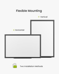 36 X 24 inches Magnetic Dry Erase Board with Aluminum Frame, Whiteboard