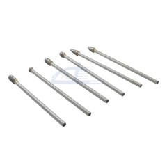 6pc 1/4″ Tungsten Rotary Carbide Burr Bits Aluminum Bur 6″ Long Shank Single Cut