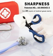 MEUUT 8 inches All Purpose Scissors Multipurpose Heavy Duty Black+navy+white