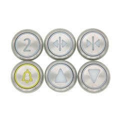2PCS universal elevator stainless steel round button KDS50 KDS300