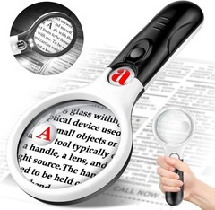 3 LED Light 45X Handheld Magnifier Reading Magnifying Glass Lens Jewelry Loupe