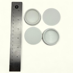1 3/4″ Hole Nylon Locking Panel Plugs Black/White Dome Cover 1 15/16″ Top Width