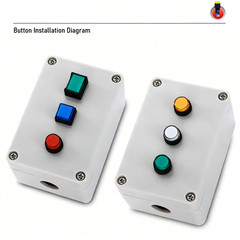 8mm Plastic 1NO1NC Round head momentary illuminated pushbutton switch LAS4Y-11/R