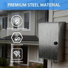 12x10x6″ 304 Stainless Steel Electrical Enclosure Junction Box IP66