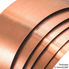 Copper Sheet Roll Metal Foil Plate 1000mm x 100mm x 0.15mm New