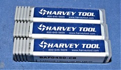Harvey Tool 1.143mm(0.045″) Dia. 3 flute 7.8mm (.307″) LOC 3mm Shank 3Pcs Lot