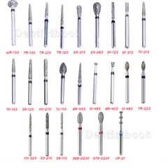 AZDENT Dental Diamond FG Burs High Speed Handpiece Bur Super Coarse Drill 20Size
