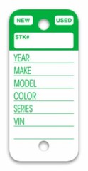 PLASTIC KEY TAGS GENUINE VERSA-TAG TOP STRIPE KEY TAG 250 PER BOX W/ MARKERS