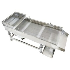 1.5mm Stainless Steel Linear Vibrating Screen Single Layer Sifter Shaker 110V