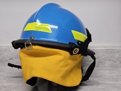 Cairns C-MOD Firefighter Rescue Helmet Blue 2022 MFG Large w/ ESS Goggles