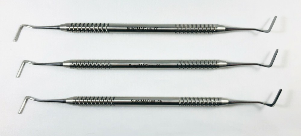 3 Pcs Dental Plastic Filling Dental Instruments stainless steel MAC