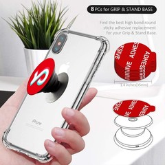 Replacement Adhesive Pads 8 Pack for Pop Socket Expanding Phone Grip NEW