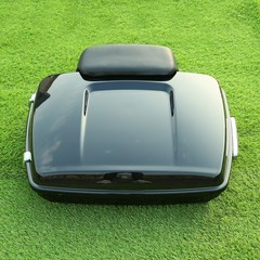 5.5in Moto Trunk w/Backrest Rack for Harley Sport Glide 18-25 Low Rider S 20-25
