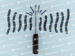 Claviclë S Safety Locking Anatomical Plates 5-9 Hole & LCP Screws 41 Pcs Set Ti