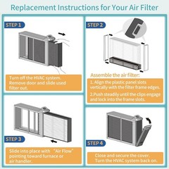 2-Pack 20x20x4 Replacement Air Filter for Honeywell FC100A1011, Lennox