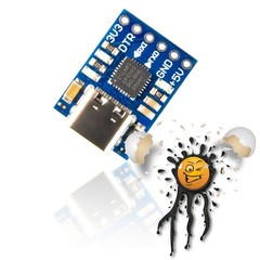 USB-C TTL Converter USB-C UART Converter CP2102 USB-C Serial Converter 3.3V 5V RX