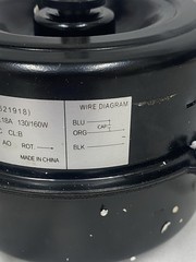 Replaces 5KCP29FCA283AS Motor 1/8 HP 1075 RPM 230V, 621918 5KCP29FCA283AS Com…